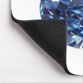 Aquamarine Gemstone, Sky Blue Mousepad (Ecke)