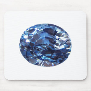 Aquamarine Gemstone, Sky Blue Mousepad
