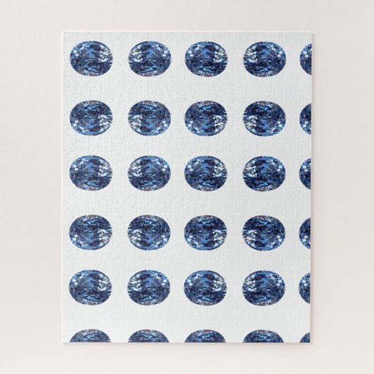 Aquamarine Gemstone Sky Blue Puzzle (Vertikal)