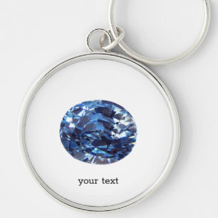 Aquamarine Gemstone, Sky Blue Schlüsselanhänger