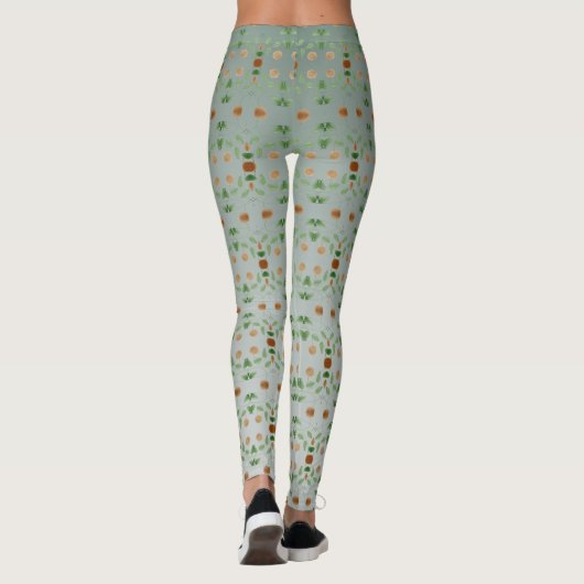 Aquamarine Gemusterte Leggings (Rückseite)