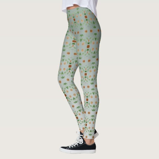 Aquamarine Gemusterte Leggings (Links)