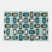 Aquamarine, gerundete Rechtecke des MCM Mitteljahr Fußmatte (Vorderseite)