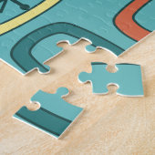 Aquamarine, gerundete Rechtecke des MCM Mitteljahr Puzzle (Seite)