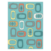 Aquamarine, gerundete Rechtecke des MCM Mitteljahr Tischdecke (Vorderseite)