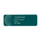 Aquamarine Gewohnheit in weißen Kreisen (Vorne)