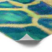 aquamarine Giraffen Poster (Ecke)