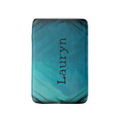 Aquamarine Glasstruktur Badematte (Vorderseite Vertikal)