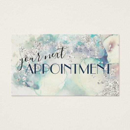 Aquamarine Glitzer (Vorderseite)