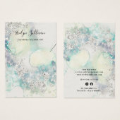 Aquamarine Glitzer-Halskette (Vorne & Hinten)