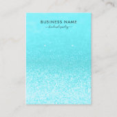 Aquamarine Glitzer Lights Ofenschmuck-Anzeige Visitenkarte (Vorderseite)