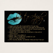 Aquamarine Glitzer Lippen - Anwenden (Vorderseite)