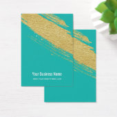 Aquamarine Gold Brush Earring Display Cards (Schreibtisch)