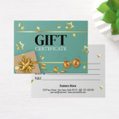 Aquamarine Gold Weihnachtsball Stars Ribbon Gesche (Schreibtisch)