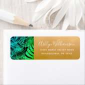 Aquamarine goldene goldene goldene Goldadresse (Insitu)