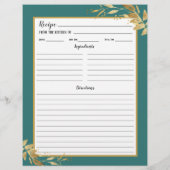 Aquamarine Goldfoliage, botanische Recipe Binder-S (Rückseite)