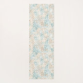 Aquamarine Goldleopardrucke Yogamatte (Rückseite)