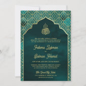 Aquamarine Goldmedaille Einladung (Vorderseite)