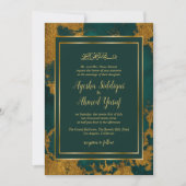 Aquamarine Goldmedaille Einladung (Vorderseite)