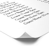 Aquamarine Goldmedaille für Hochzeiten Poster (Ecke)