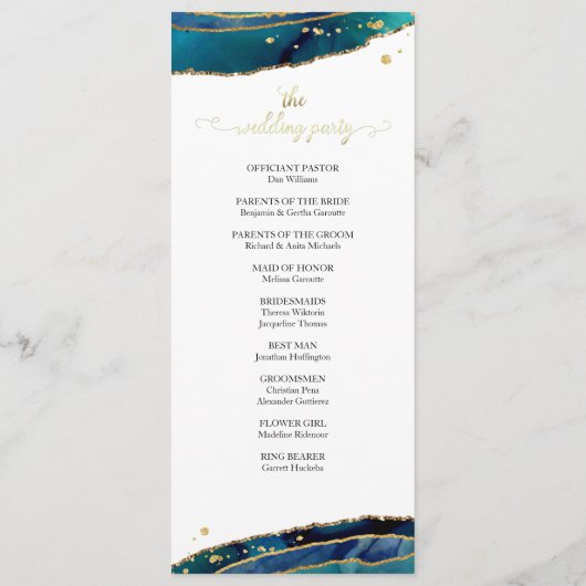 Aquamarine Goldmedaille Programm (Rückseite)