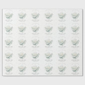 Aquamarine Goldmedaille unter Wasser Geschenkpapier (Flach)