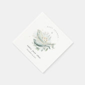 Aquamarine Goldmedaille unter Wasser Serviette (Ecke)