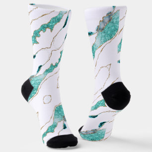 Aquamarine Goldsocken Socken