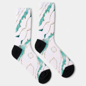 Aquamarine Goldsocken Socken (Rechts)