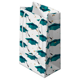 Aquamarine Graduierungspauschale mit Confetti Kleine Geschenktüte