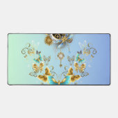 Aquamarine grafische Kunst, mechanische Sicherheit Schreibtischunterlage (Vorderseite)