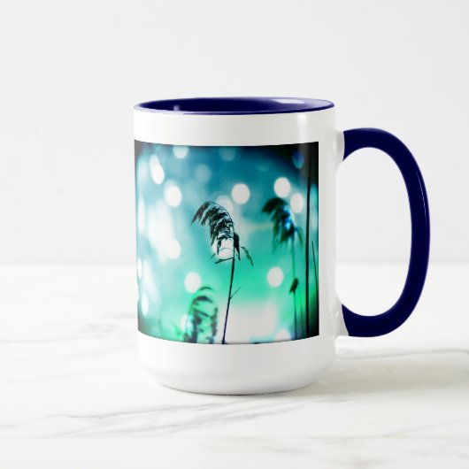 Aquamarine Grass Drama Tasse (Rechts)