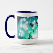 Aquamarine Grass Drama Tasse (Links)