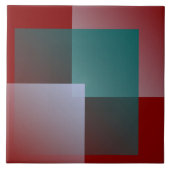 aquamarine graue Bordeaux-Quadrate Fliese (Vorderseite)