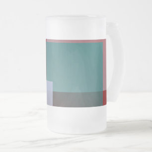aquamarine graue Bordeaux-Quadrate Mattglas Bierglas