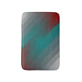 aquamarine graue Streifen Badematte (Vorderseite Vertikal)