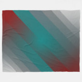 aquamarine graue Streifen Fleecedecke (Vorderseite (Horizontal))