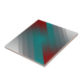 aquamarine graue Streifen Fliese (Seite)