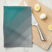 aquamarine graue Streifen Geschirrtuch (Viertel Falte)