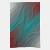 aquamarine graue Streifen Geschirrtuch (Vertikal)