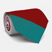 aquamarine graue Streifen Krawatte (Gerollt)