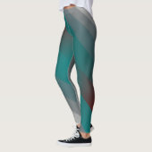aquamarine graue Streifen Leggings (Links)