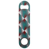 aquamarine graue Streifen Speed Flaschenöffner (Vorderseite)