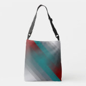 aquamarine graue Streifen Tragetaschen Mit Langen Trägern (Rückseite)