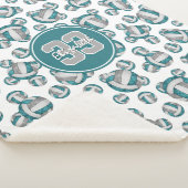 aquamarine, graue Volleyballmuster für Mädchen Sherpadecke (3/4)