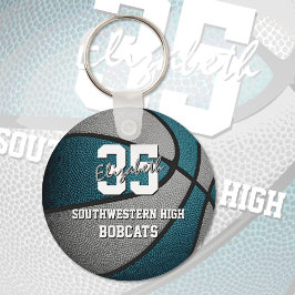 aquamarine Graukindersportgeschenke Basketballmann Schlüsselanhänger