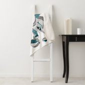 aquamarine Graumädchen-Dekoration Sherpadecke (Beispiel)