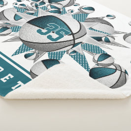 aquamarine Graumädchen-Dekoration Sherpadecke