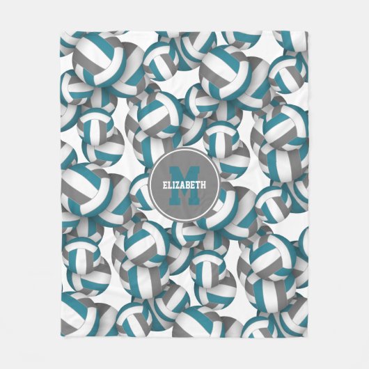 aquamarine Grauschule Fleecedecke (Vorderseite)