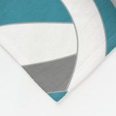 aquamarine Grauschule Fleecedecke (Ecke)